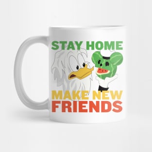 Duck Stay Home Make Friends Mug